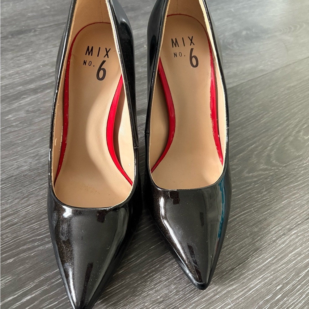 Mix No. 6 Glossy Black Heels